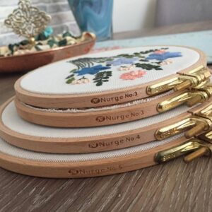 nurge 8mm (6/16") beech screwed embroidery hoop