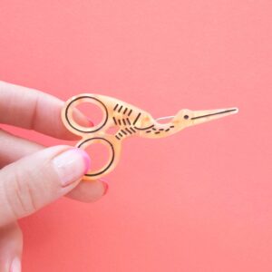 stork scissors hair clip