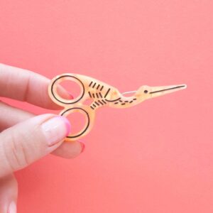 stork scissors hair clip