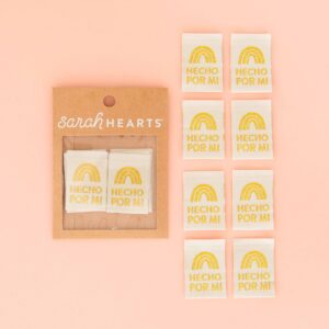 hecho por mi sewing woven clothing label tags