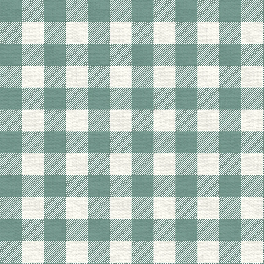 Buffalo Check - Mint - PBS Fabric