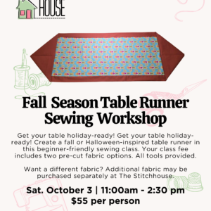 Fall Table Runner Workshop