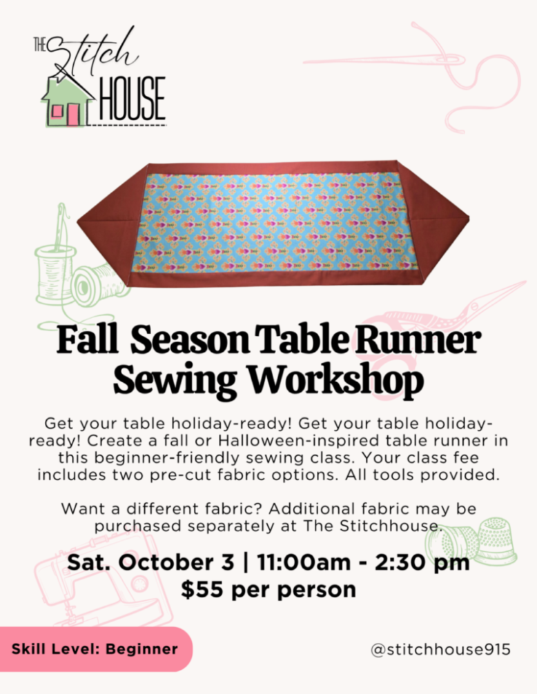 Fall Table Runner Workshop