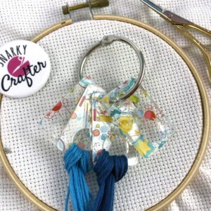 Acrylic Floss Drops featuring Sewing Notions