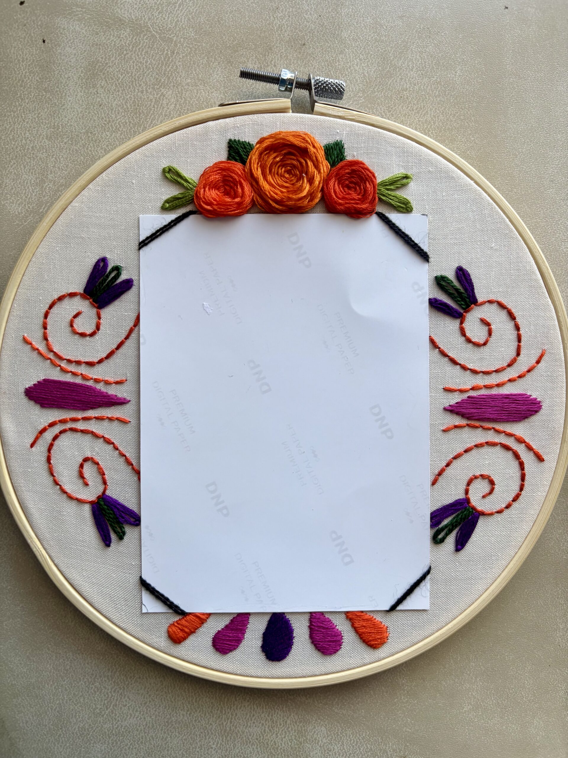 Ofrenda Photo Frame DIY Hand Embroidery Kit by CushiCushi915