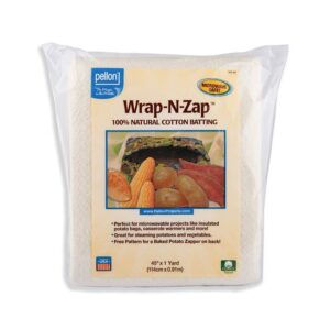 Pellon Wrap-N-Zap 100% Natural Cotton Batting – 45" x 36"